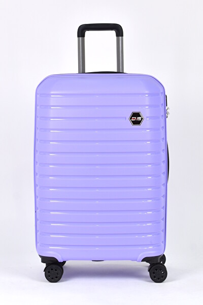 Elatae 010663 EHS Polipropilen Kırılmaz Lila Orta Boy Valiz