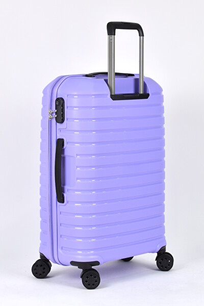 Elatae 010663 EHS Polipropilen Kırılmaz Lila Orta Boy Valiz