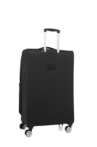 Louisiana Polo 2082 Lüx Kumaş Siyah Büyük Boy Valiz