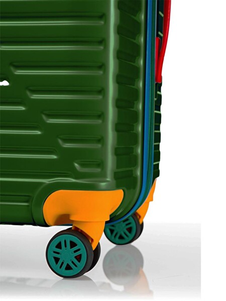 Louisiana Polo 1088 Polikarbon 4x2 Teker Yeşil Kabin Boy Valiz