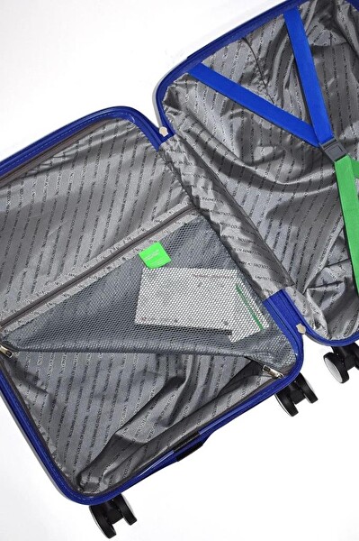 United Colors Of Benetton BNT1000 Polipropilen Mavi Kabin Boy Valiz