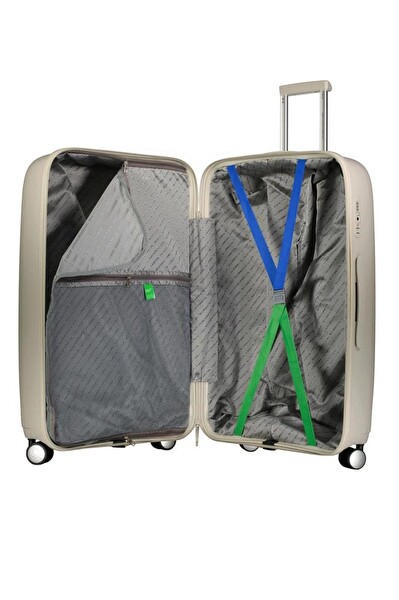 United Colors Of Benetton BNT1000 Polipropilen Bej Kabin Boy Valiz