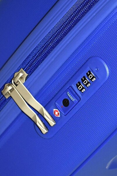 United Colors Of Benetton BNT1000 Polipropilen Mavi Büyük Boy Valiz