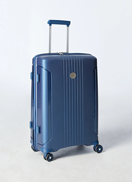 Pierre Cardin PC7060 Polipropilen Kırılmaz Lacivert Orta Boy Valiz