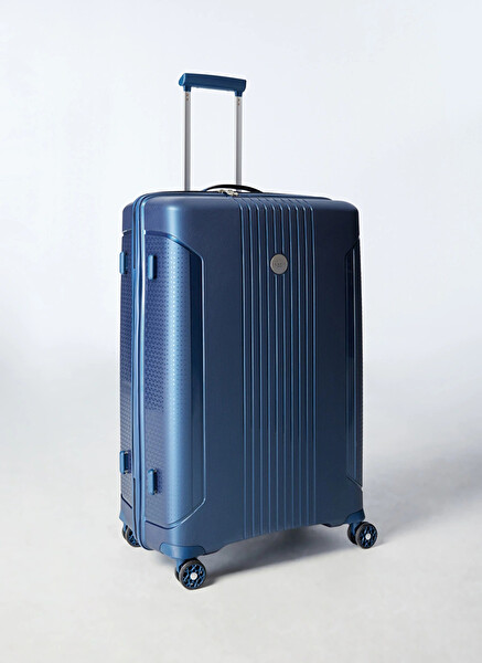 Pierre Cardin PC7060 Polipropilen Kırılmaz Lacivert Büyük Boy Valiz