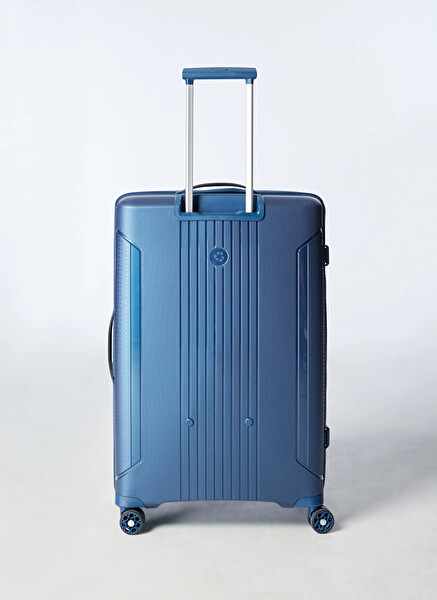 Pierre Cardin PC7060 Polipropilen Kırılmaz Lacivert Büyük Boy Valiz