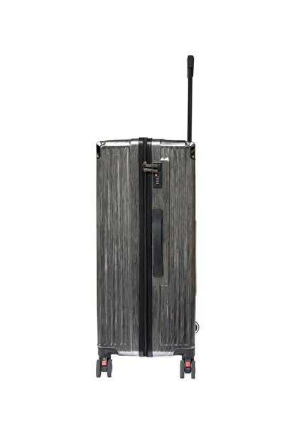 Louisiana Polo 1085 Polikarbon 4x2 Teker Antrasit Büyük Boy Valiz