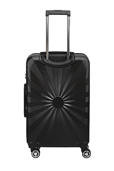 Louisiana Polo 1809 Polikarbon 4x2 Teker Siyah Orta Boy Valiz