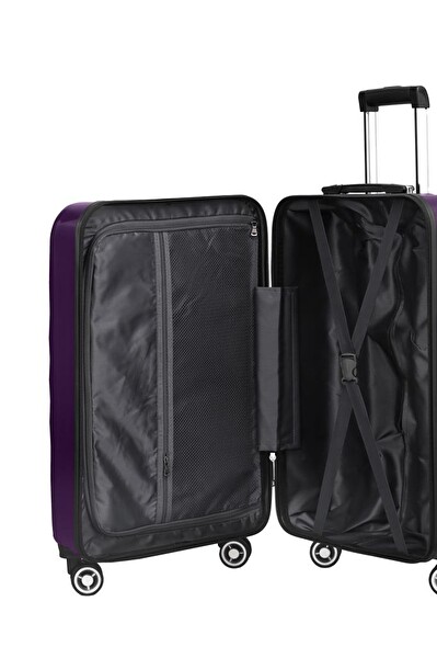 Louisiana Polo 1809 Polikarbon 4x2 Teker Mor Orta Boy Valiz