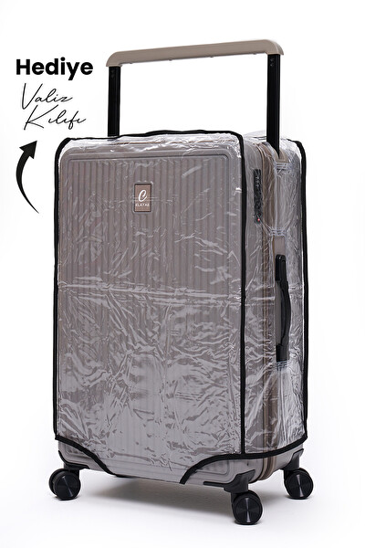 Elatae V10737 Vouge Exclusive Ultra Strong Vizon Orta Boy - Kabin Boy 2'li Valiz Seti