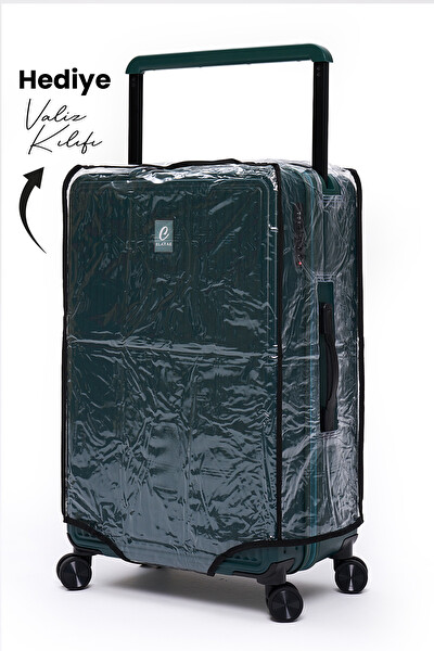 Elatae V10737 Vouge Exclusive Ultra Strong Petrol Orta Boy - Kabin Boy 2'li Valiz Seti