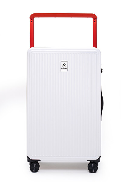 Elatae V10737 Vouge Exclusive Ultra Strong Beyaz Orta Boy - Kabin Boy 2'li Valiz Seti