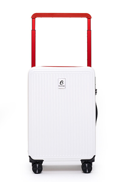 Elatae V10737 Vouge Exclusive Ultra Strong Beyaz Orta Boy - Kabin Boy 2'li Valiz Seti