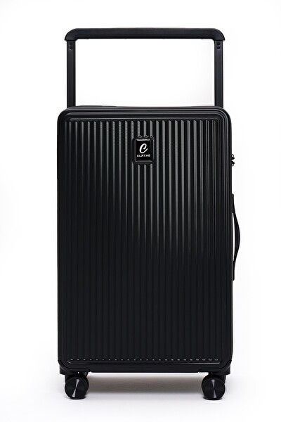 Elatae V10737 Vouge Exclusive Ultra Strong Orta Boy - Kabin Boy Siyah 2'li Valiz Seti