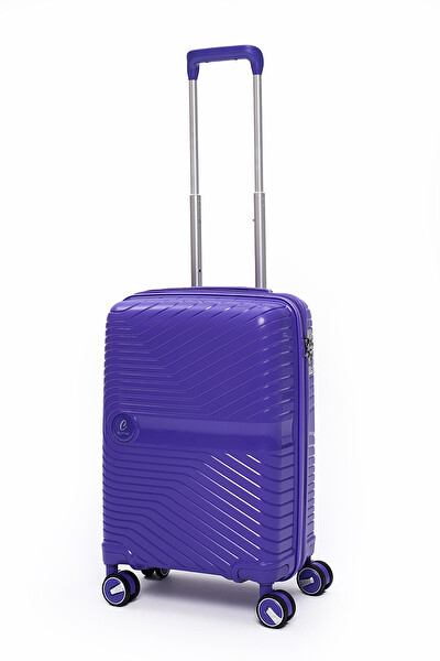 Elatae 5239 Exclusive Pro Polipropilen Kırılmaz Mor Kabin Boy Valiz