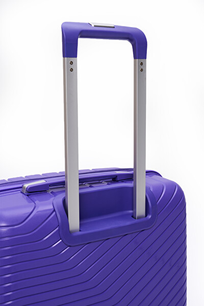 Elatae 5239 Exclusive Pro Polipropilen Kırılmaz Mor Kabin Boy Valiz