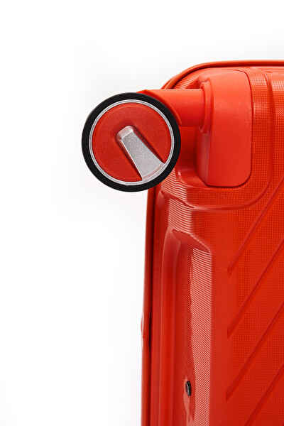 Elatae 5239 Exclusive Pro Polipropilen Kırılmaz Turuncu Kabin Boy Valiz