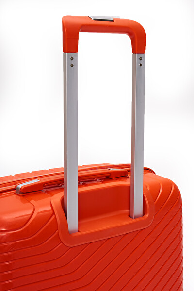 Elatae 5239 Exclusive Pro Polipropilen Kırılmaz Turuncu Kabin Boy Valiz