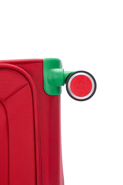 United Colors Of Benetton BNT2800 Ultra Light Kırmızı Kumaş Orta Boy Valiz