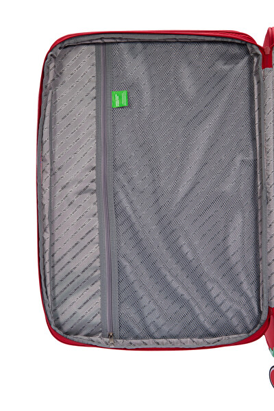 United Colors Of Benetton BNT2800 Ultra Light Kırmızı Kumaş Orta Boy Valiz