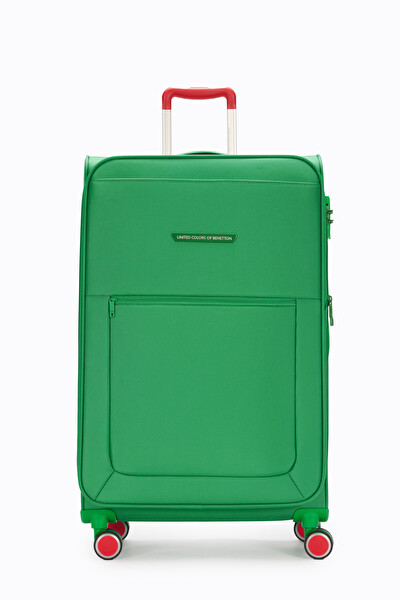 United Colors Of Benetton BNT2800 Ultra Light Yeşil Kumaş Büyük Boy Valiz