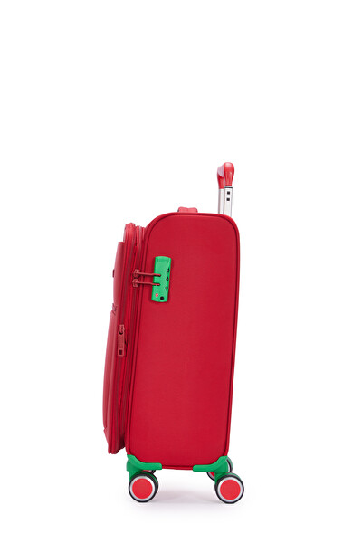 United Colors Of Benetton BNT2800 Ultra Light Kırmızı Kumaş Kabin Boy Valiz