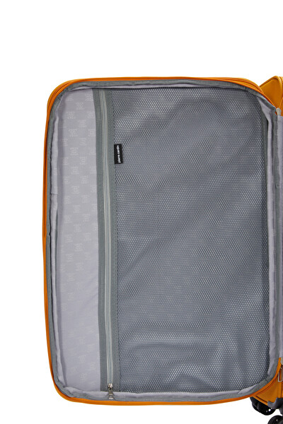 Pierre Cardin PC7050 Ultra Light Kumaş Hardal Büyük Boy Valiz