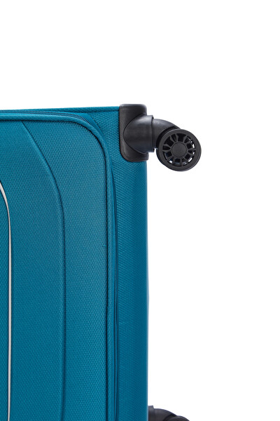 Pierre Cardin PC7050 Ultra Light Kumaş Petrol Kabin Boy Valiz