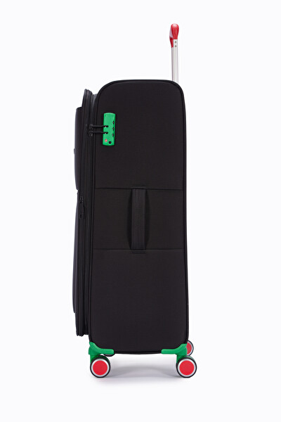 United Colors Of Benetton BNT2800 Ultra Light Kumaş Siyah Büyük Boy Valiz