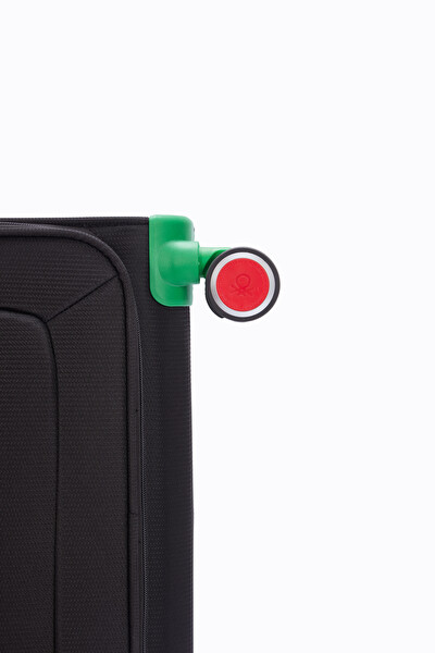 United Colors Of Benetton BNT2800 Ultra Light Kumaş Siyah Büyük Boy Valiz