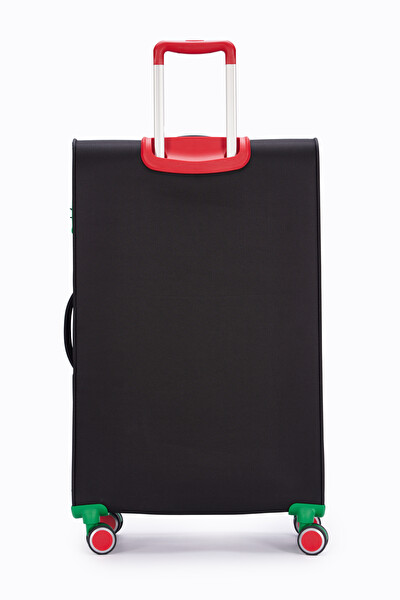 United Colors Of Benetton BNT2800 Ultra Light Kumaş Siyah Büyük Boy Valiz