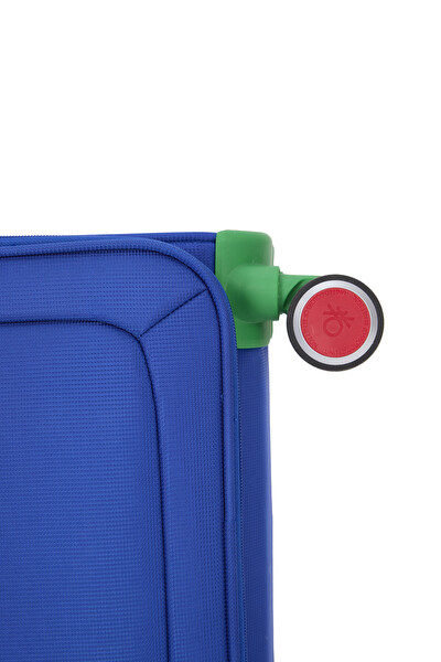 United Colors Of Benetton BNT2800 Ultra Light Kumaş Sax Mavi Kabin Boy Valiz