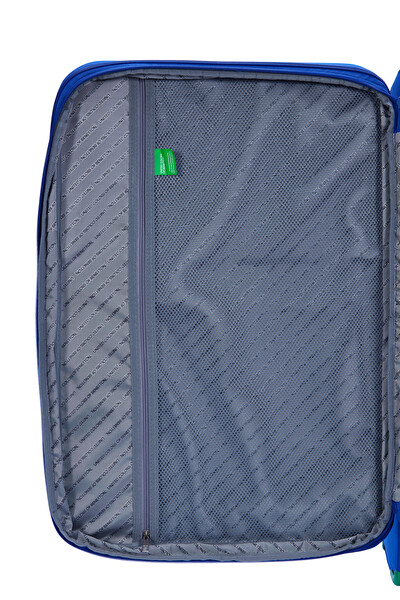 United Colors Of Benetton BNT2800 Ultra Light Kumaş Sax Mavi Orta Boy Valiz