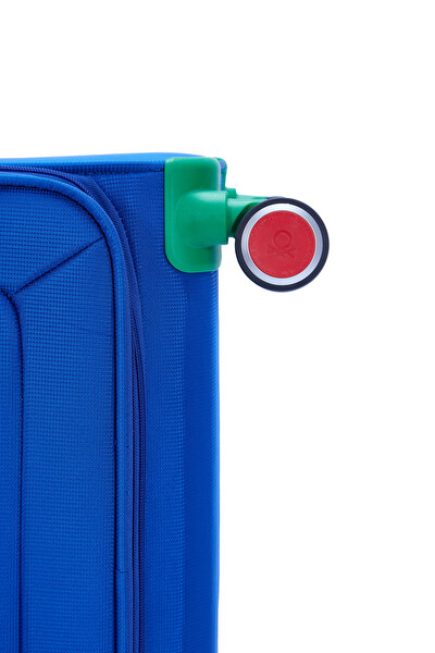 United Colors Of Benetton BNT2800 Ultra Light Kumaş Sax Mavi Orta Boy Valiz