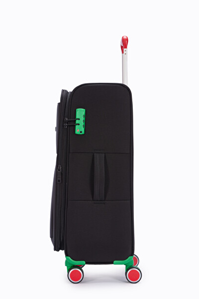 United Colors Of Benetton BNT2800 Ultra Light Kumaş Siyah Orta Boy Valiz