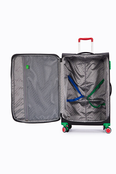 United Colors Of Benetton BNT2800 Ultra Light Kumaş Siyah Orta Boy Valiz