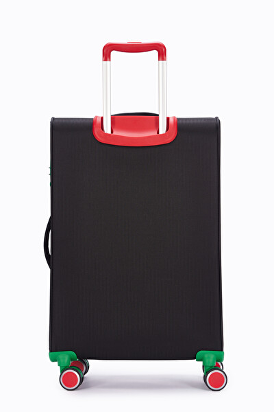 United Colors Of Benetton BNT2800 Ultra Light Kumaş Siyah Orta Boy Valiz