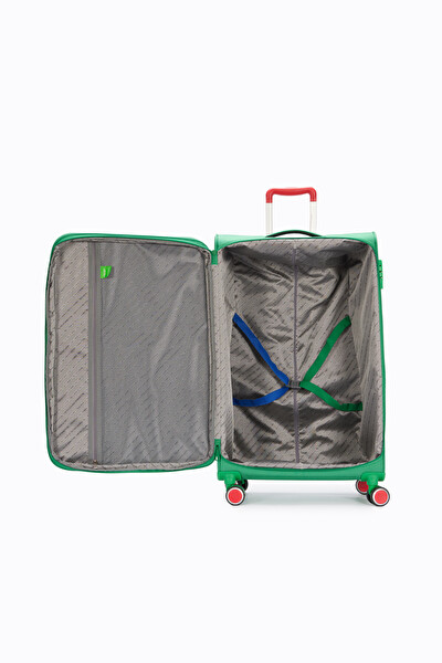 United Colors Of Benetton BNT2800 Ultra Light Kumaş Yeşil Orta Boy Valiz