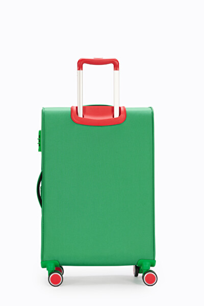 United Colors Of Benetton BNT2800 Ultra Light Kumaş Yeşil Orta Boy Valiz