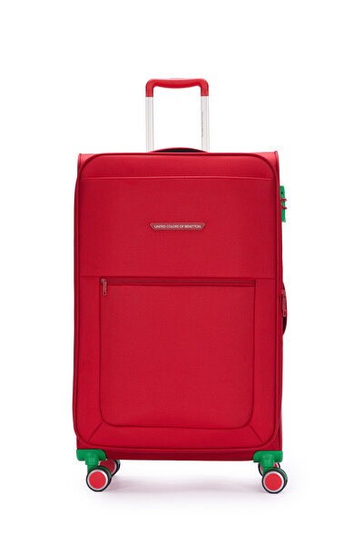 United Colors Of Benetton BNT2800 Ultra Light Kumaş Kırmızı Büyük Boy Valiz