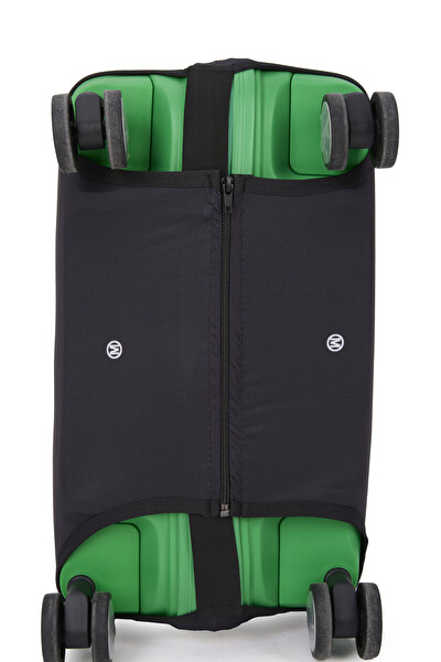 United Colors Of Benetton Likralı Siyah Orta Boy Koruyucu Valiz Kılıfı