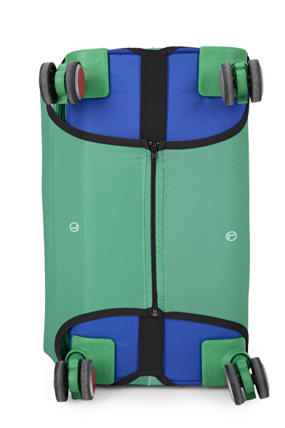 United Colors Of Benetton Likralı Yeşil Orta Boy Koruyucu Valiz Kılıfı