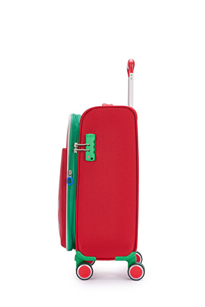 United Colors Of Benetton BNT2200 Kumaş Kırmızı Kabin Boy Valiz