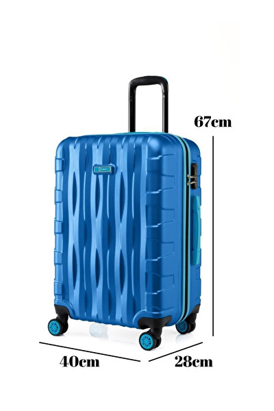Louisiana Polo 1167 4x2 Teker Mavi Orta Boy Valiz