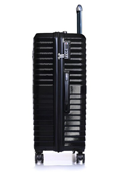 Louisiana Polo 1819 Polikarbon Siyah Büyük Boy Valiz