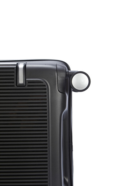 Pierre Cardin 04PC7070 Polipropilen Büyük Boy - Orta Boy Siyah 2'li Valiz Seti