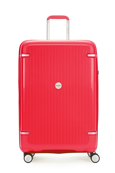 Pierre Cardin 04PC7070 Polipropilen Kırmızı Büyük Boy Valiz