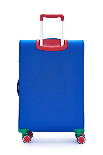 United Colors Of Benetton BNT2800 Kumaş Saks Mavi Kabin Boy Valiz