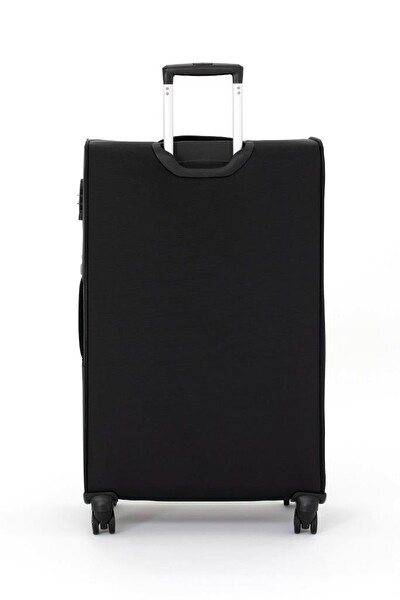 Pierre Cardin 04PC4200 Ultra Light Hafif Lüx Kumaş Siyah Büyük Boy Valiz