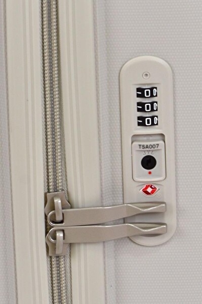 United Colors Of Benetton BNT1000 Polipropilen Büyük Boy - Kabin Boy Bej 2'li Valiz Seti